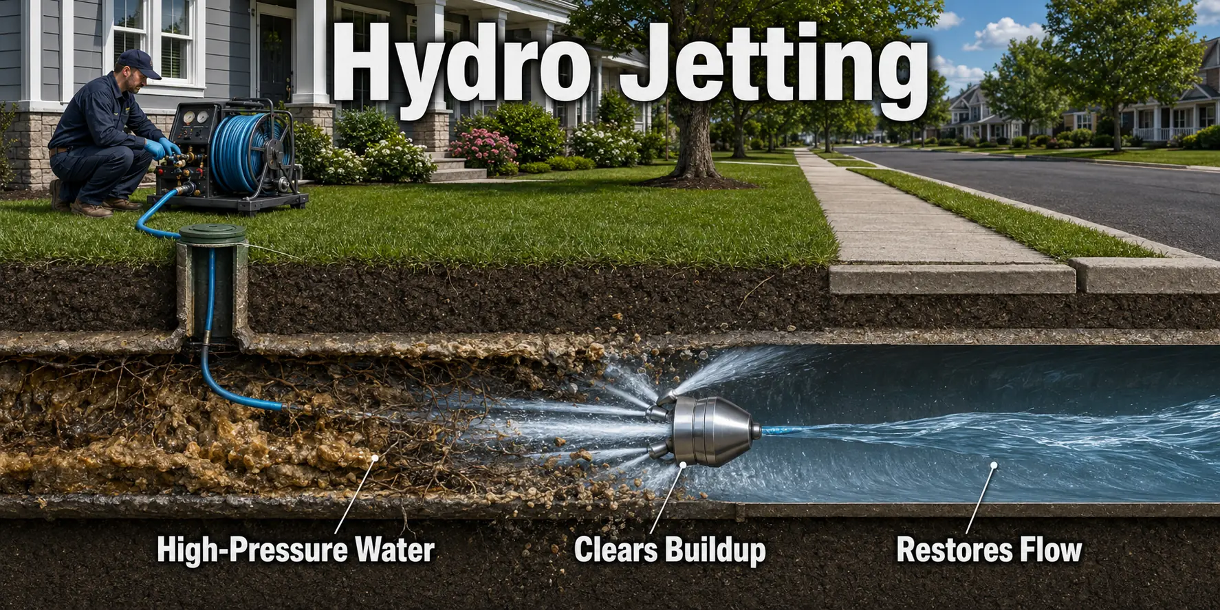 Stafford County VA Hydro Jetting Sewer Cleaning AI